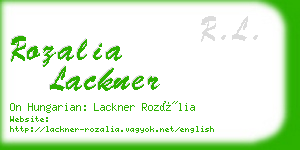 rozalia lackner business card